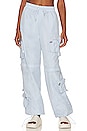view 1 of 6 Alba Ruched Cargo Pant in Light Blue