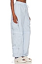 view 3 of 6 Alba Ruched Cargo Pant in Light Blue