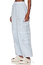view 4 of 6 Alba Ruched Cargo Pant in Light Blue