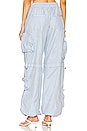 view 5 of 6 PANTALON CARGO AVEC FRONCES ALBA in Light Blue