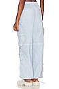 view 5 of 6 Alba Ruched Cargo Pant in Light Blue