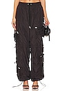 view 1 of 5 Alba Ruched Cargo Pant in Black