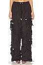 view 2 of 5 Alba Ruched Cargo Pant in Black