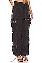 view 3 of 5 Alba Ruched Cargo Pant in Black