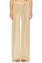 view 1 of 6 Sheldon Metallic Knit Pants in Gold