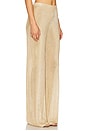 view 2 of 6 Sheldon Metallic Knit Pants in Gold