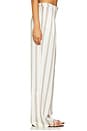 view 3 of 6 Marlowe Satin Pant in Sand & Eggshell