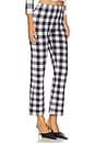 view 2 of 6 Talia Pant in Navy & Eggshell Gingham