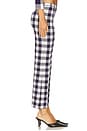 view 3 of 6 Talia Pant in Navy & Eggshell Gingham