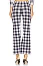 view 4 of 6 Talia Pant in Navy & Eggshell Gingham
