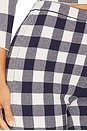 view 6 of 6 Talia Pant in Navy & Eggshell Gingham