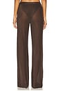 view 4 of 6 CALÇA DE MALHA METÁLICA SHELDON in Slate Brown