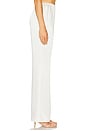 view 3 of 6 Viva Satin Pant in Eggshell