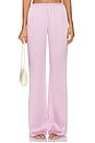 view 1 of 6 Viva Satin Pants in Dusty Pink