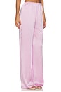 view 2 of 6 Viva Satin Pants in Dusty Pink
