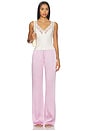 view 5 of 6 Viva Satin Pants in Dusty Pink