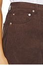 view 6 of 6 Fabi Corduroy Pant in Slate Brown