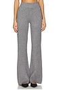 view 1 of 6 Mickie Knit Flare Pant in Medium Grey