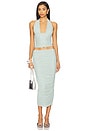 view 5 of 6 Pia Midi Skirt in Frosted Sea