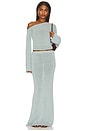 view 5 of 6 Kora Knit Maxi Skirt in Frosted Sea