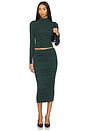 view 5 of 6 Darcy Midi Skirt in Evergreen