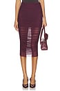 view 1 of 6 FALDA MIDI MAJA in Merlot