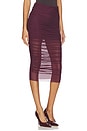 view 2 of 6 FALDA MIDI MAJA in Merlot
