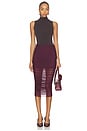 view 5 of 6 FALDA MIDI MAJA in Merlot