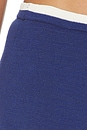view 6 of 6 JUPE EN MAILLE ZAVA in Mariner Blue & White