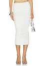 view 1 of 6 Pia Mesh Midi Skirt in Eggshell