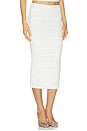 view 2 of 6 Pia Mesh Midi Skirt in Eggshell