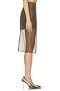 view 5 of 7 Elda Silk Midi Skirt in Olivewood