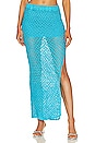 view 1 of 4 Sandy Crochet Skirt in Turquoise