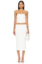 view 4 of 4 Julia Midi Skirt in White