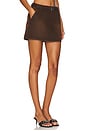 view 2 of 6 Marquise Mid Rise Mini Skirt in Vintage Brown