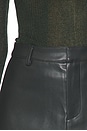 view 6 of 6 EMILIA フェイクレザーミニスカート in Forest Green