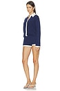 view 2 of 3 Silas Romper in Navy & Eggshell