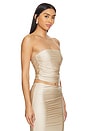 view 2 of 4 Debbi Strapless Top in Gold