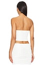 view 3 of 4 Penny Strapless Top in White