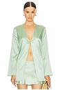view 1 of 4 Odelia Silk Blouse in Sage