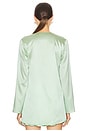 view 3 of 4 Odelia Silk Blouse in Sage