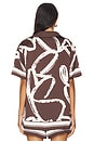 view 3 of 4 BLUSA DE SATÉN DAVEY in Coconut Script