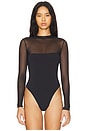 view 2 of 5 Brandi Mesh Bodysuit in Black