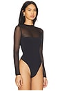 view 3 of 5 Brandi Mesh Bodysuit in Black