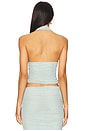 view 3 of 4 Bimini Mesh Halter Top in Frosted Sea