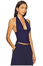 view 2 of 4 Bimini Mesh Halter Top in Navy