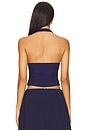 view 3 of 4 Bimini Mesh Halter Top in Navy