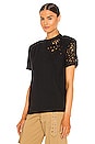 view 3 of 5 Caroline T Shirt in Black Distressed