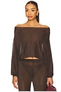 view 1 of 4 Felicity Top in Slate Brown