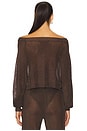view 3 of 4 Felicity Top in Slate Brown